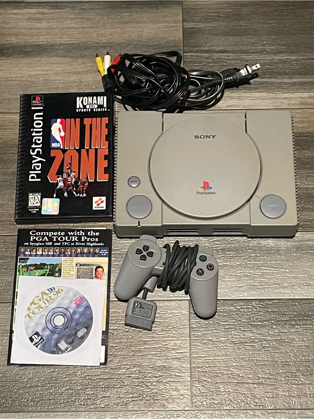 Sony Gray PlayStation Console Bundle with Controller & Cables